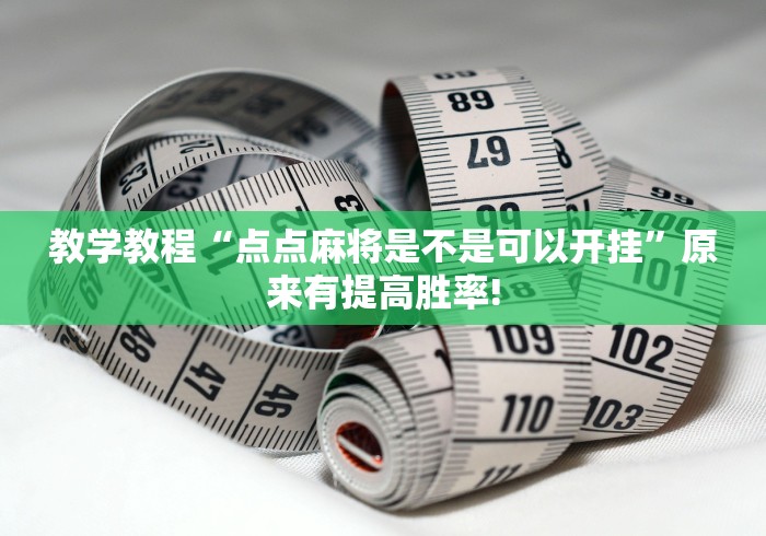 教学教程“点点麻将是不是可以开挂”原来有提高胜率!