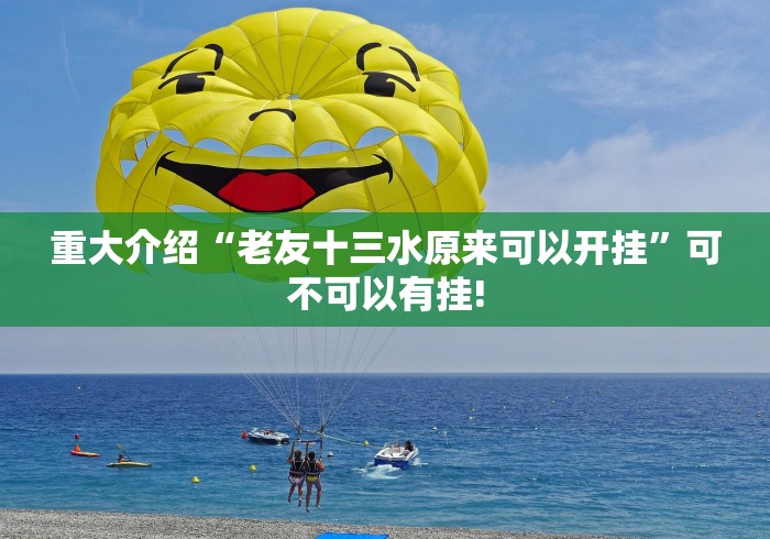 重大介绍“老友十三水原来可以开挂”可不可以有挂!