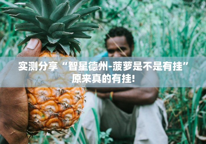 实测分享“智星德州-菠萝是不是有挂”原来真的有挂!