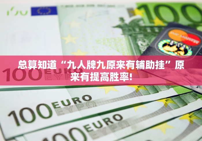 总算知道“九人牌九原来有辅助挂”原来有提高胜率!