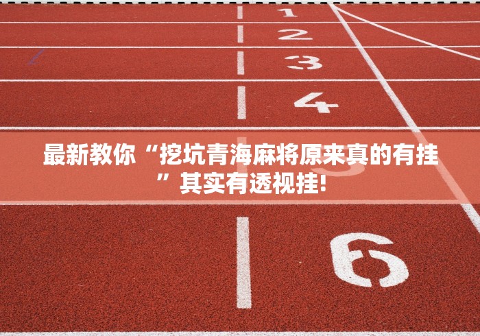 最新教你“挖坑青海麻将原来真的有挂”其实有透视挂!