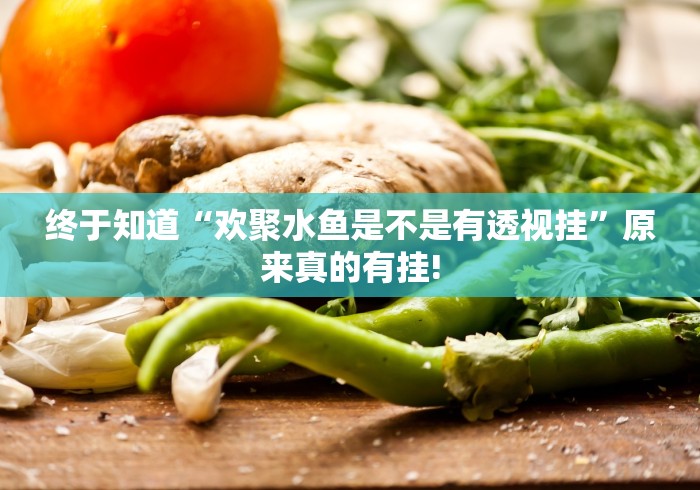 终于知道“欢聚水鱼是不是有透视挂”原来真的有挂!