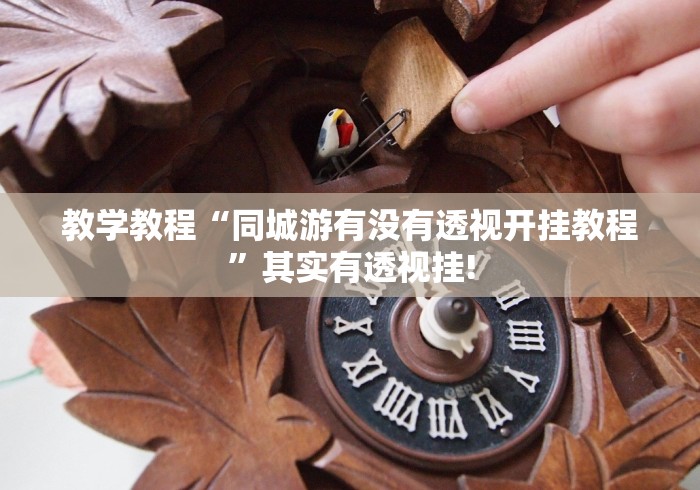 教学教程“同城游有没有透视开挂教程”其实有透视挂!