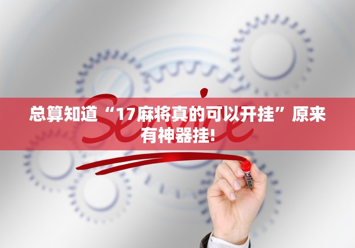 总算知道“17麻将真的可以开挂”原来有神器挂!