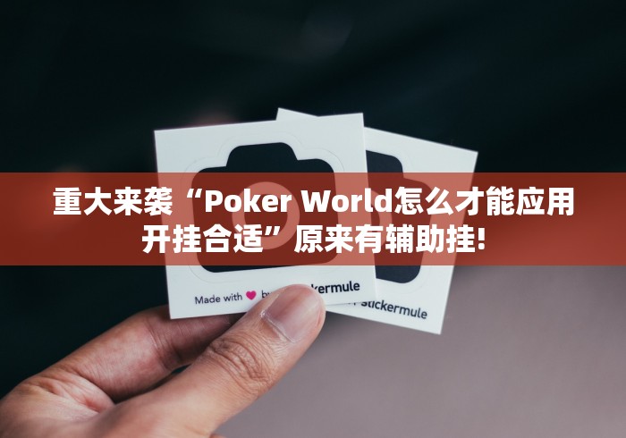 重大来袭“Poker World怎么才能应用开挂合适”原来有辅助挂!